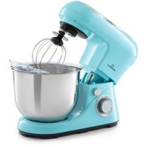 Klarstein Knetmaschine Küchenmaschine Zum Backen, 1300w Teigmaschine Klein, 6 Stufen, Schneebesen Rühr- & Knethaken, 5l Schüssel, Planetenrührwerk, 