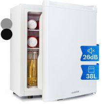 Klarstein - Mini Kühlschrank für Zimmer, Mini-Kühlschrank für Getränke, Snacks & Kosmetik, Kleine Minibar, Kühlschrank Klein & Leise, Verstellbare