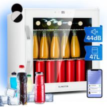 Klarstein - Mini Kühlschrank mit Glastür, Kleiner Mini-Kühlschrank Leise für Zimmer & Garten, Indoor/Outdoor Getränkekühlschrank mit