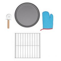 Klarstein Klarstein PizzaForno Pizzaofen-Zubehör - 4-teiliges Set, Premium-Pizzaschneider, Pizzapfanne, Hitzeschutz & Pizzaständer für perfekte