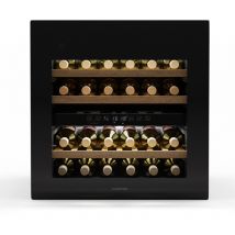 Klarstein - Rhone 36 Duo Weinkühlschrank - 36 Flaschen, 2 Zonen, 5-22 °c, LED-Steuerung, UV-Schutz, Leiser Betrieb, Weiß, Weinklimaschrank