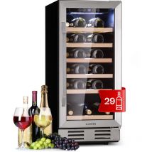 Weinkühlschrank Freistehend, Kleiner Getränkekühlschrank Schmal, 1 Zone Weinkühlschrank mit Glastür, Indoor/Outdoor Beersafe, Kühlschrank Klein mit