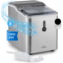 Klarstein - Machine a Glacons pour la Maison, Capacité de 1.5L, Fabrique Rapidement Jusqu'à 12kg de Glacons, Machine a Glaces Petits et Grands