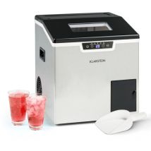 Klarstein - Machine a Glacons pour la Maison, Capacité de 3L, Fabrique Rapidement Jusqu'à 20kg de Glacons Concassée ou en Balles, Machine à Glaçons,