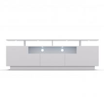 Blumfeldt - Klarstein Meuble tv Bois avec led, Meuble Tele de 150 cm, Design Moderne avec led Multicolores, Petit Meuble tv, Meuble bas tv pour