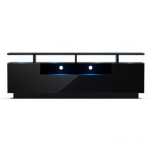 Blumfeldt - Klarstein Meuble tv Bois avec led, Meuble Tele de 150 cm, Design Moderne avec led Multicolores, Petit Meuble tv, Meuble bas tv pour
