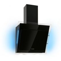 Klarstein - Hotte Aspirante 60cm, Hottes de Cuisine Inclinées, Filtre de Hotte en Aluminium, Débit d'Air Puissant 601m³/h, led, Ecran Tactile,