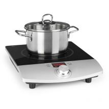 Klarstein - Plaque Induction 1800W, Plaque de Cuisson Electrique à Induction, Plaque Induction 1 Feu, Tables de Cuisson Portable, Contrôle Tactile,