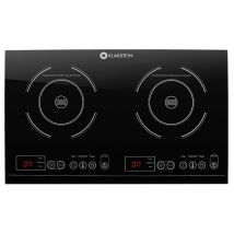 Klarstein - Plaque Induction 3100W, Plaque de Cuisson Electrique à Induction, Plaque Induction 2 Feux, Tables de Cuisson Portable, Contrôle Tactile,