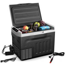 Klarstein - PolarForce 30L Glacière - Glacière électrique à compression, lcd, -20°C à 20°C, roues tout-terrain, poignées doubles, mode eco, idéale