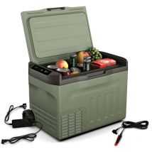 Klarstein - PolarForce 30L Glacière - Glacière électrique à compression, lcd, -20°C à 20°C, roues tout-terrain, poignées doubles, mode eco,