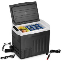 Klarstein - PolarForce 40L Glacière - Glacière électrique à compression, lcd, -20°C à 20°C, roues tout-terrain, poignées doubles, protection de la