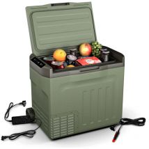 Klarstein PolarForce 40L Glacière - Glacière électrique à compression, LCD, -20°C à 20°C, roues tout-terrain, poignées doubles, protection de la