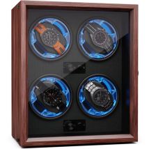 Klarstein - Remontoir pour montres automatiques, remontoir de montre automatique pour 4 montres, remontoir de montre automatique avec porte en