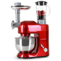 Klarstein Robot Patissier Multifonctions, Batteur sur Socle, Bol 5L, Robot Cuisine 2000W, Blender 1.5L, Robot Multifonction Petrin Boulangerie,
