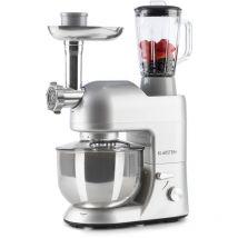 Klarstein Robot Patissier Multifonctions, Batteur sur Socle, Bol 5L, Robot Cuisine 2000W, Blender 1.5L, Robot Multifonction Petrin Boulangerie,