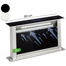 Klarstein - Royal Flush Eco Hotte Aspirante 60cm - Cee a++, 576 M³/H, Faible Niveau Sonore 51 dB, Touch-To-Slide, Éclairage Led, Acier Inoxydable &