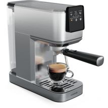Klarstein - SteelPresso Touch Slim Machine à expresso – 20 bars, 1350 w, réservoir 1,2 l, buse vapeur, écran tactile, acier inoxydable, compacte,