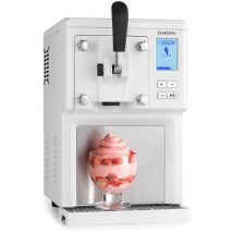 Klarstein - Turbine à glace - Machine à glace - avec compresseur - Machine á crème glacée 200W - 1,5L , pour 900g de glace - design inox - Sorbetière