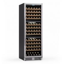 Klarstein - Vinovilla Trio Cave à Vin - 144 Bouteilles, 3 Zones, 5-20°C, Commande Tactile, Éclairage led, Protection uv, Cave à Vin Réfrigérante
