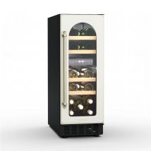 Klarstein - Vinovilla Victoria 17 Cave à Vin - 17 Bouteilles, 2 Zones, 5-22°C, Écran Tactile, Éclairage led, Porte en Verre, Protection uv,