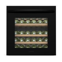 Klarstein - Vinsider 30 cave à vin encastrable - 30 bouteilles, 1 zone, 5-20°C, éclairage led, vitre anti-UV, étagères en bois, silencieuse, classe