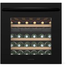 Klarstein Vinsider 30 Uno - cave à vin 2 zones, 30 bouteilles, encastrable, éclairage LED, vitre anti-UV, silencieuse, Étagères en Bois,