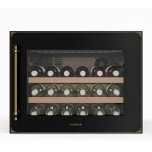 Klarstein - Vinsider Victoria 28 Cave à Vin - 28 Bouteilles, 1 Zone, 5-20°C, Commande Tactile, Éclairage led, Protection uv, Silencieux, Noir, Frigo