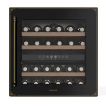 Vinsider Victoria 36 Cave à Vin - 36 Bouteilles, 2 Zones, 5-22°C, Commande Tactile, Éclairage led, Protection uv, Encastrable, Frigo à Vin Noir