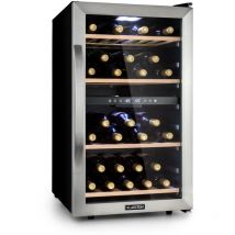 Klarstein - Wine Cooler Fridge, Dual Zone Wine Fridge with Glass Door, 2 Programmable Cooling Zones, Touch Controls, led Display, 5 - 18 °c Range, 40