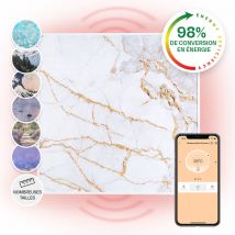 Klarstein - Radiateur Infrarouge Mural Intelligent, Chauffage Infrarouge 350W, Panneau Chauffant Infrarouge, app Mobile, Radiateur Electrique Extra