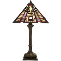 Gebraucht] Quoizel Tischlampe Classic Craftsman Im Tiffany Design Leselampe Lampe Leuchte B-Ware