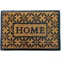 Okaffarefatto - Rechteckiger Kokosfaser-Fussboden mit Home-Schriftzug, 40 cm x 60 cm