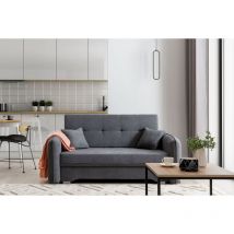 E-meubles - Klassisches Sofa - eleganter Stil dekorative Steppung, Sofa mit Schlaffunktion und Bettkasten, Wohnzimmereinrichtung 3-Sitzer-Sofa,