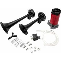 Klaxon à Air double trompette 12V 178dB Kit de klaxon de voiture à double tonalité pompe électrique universelle à son de Train Super fort