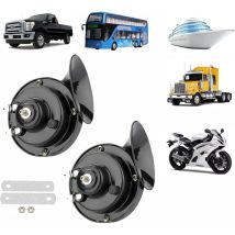 Klaxon De Train Pour Camion 300db Haut - Parleur D'Escargot Pneumatique Électrique, Trousse De Klaxon De Train Étanche 12v, Camion, Voiture, Moto, 