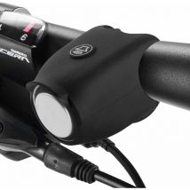 Klaxon Vélo, Sonnette électrique Sonnette pour Velo Trotinette, électronique Mini Avertisseur Sonore Cloche E-Bell étanche Coque en Silicone Bell noir