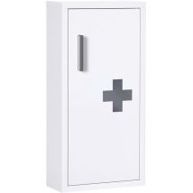 Kleankin - Medizinschrank, Erste Hilfe Schrank, Apothekerschrank mit 3 Innenfächern, Arzneischrank mit Magnetverschluss, Medikamentenschrank mit