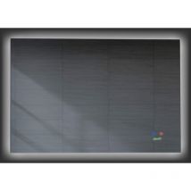 Kleankin - Specchio Bagno con Luce 90x60cm Sistema Anti-Appannamento Tasti Touch