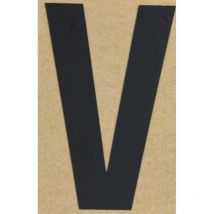Klebebuchstabe 100mm x 65mm – selbstklebend – Hartplastik – schwarz