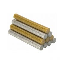 Klebestifte Dekoration und Hobby Ø12x95mm Gold+Silber Glitter Salki 430206