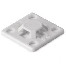 Hellermanntyton - MB2A-PA66-WH Klebesockel selbstklebend, schraubbar 151-01802 Weiß 2 St.