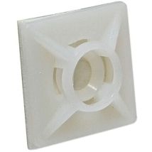 Klebesockel 19 X 19 Mm Für Kabelbinder Bis 3,6 Mm - Farbe Natur - Beutel 100 Stück