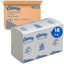 Kleenex Ultra Folded Paper Hand Towels - 18 Packs