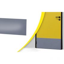 Selbstklebender Türschutz unten innen Clf-S1/M2 Antibakteriell Wattelez 730x350 mm - Grau - 630027G