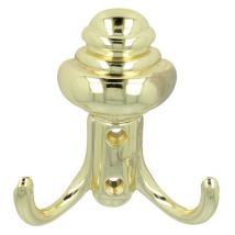 Kleiderhaken Wandhaken Messing poliert Handtuchhaken Huthaken aus Metall