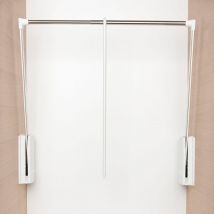 Kleiderlift Junior 770 - 1200 mm weiß/verchromt - Servetto