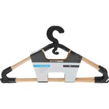 Kleiderständer für den Kleiderschrank, Kiefernholz, 3er-Set