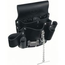 Klein Tools - 5178 8-pocket Tool Pouch, in pelle, tunnel loop Belt Connection, 27,9 x 25,4 cm nero