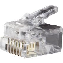 Klein Tools - VDV826-600 Telefonstecker RJ11 6P6C VDV826-600 Polzahl Sensoren 6P6C Transparent 1 St